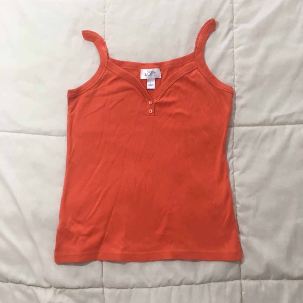 Ann Taylor LOFT Orange Tank